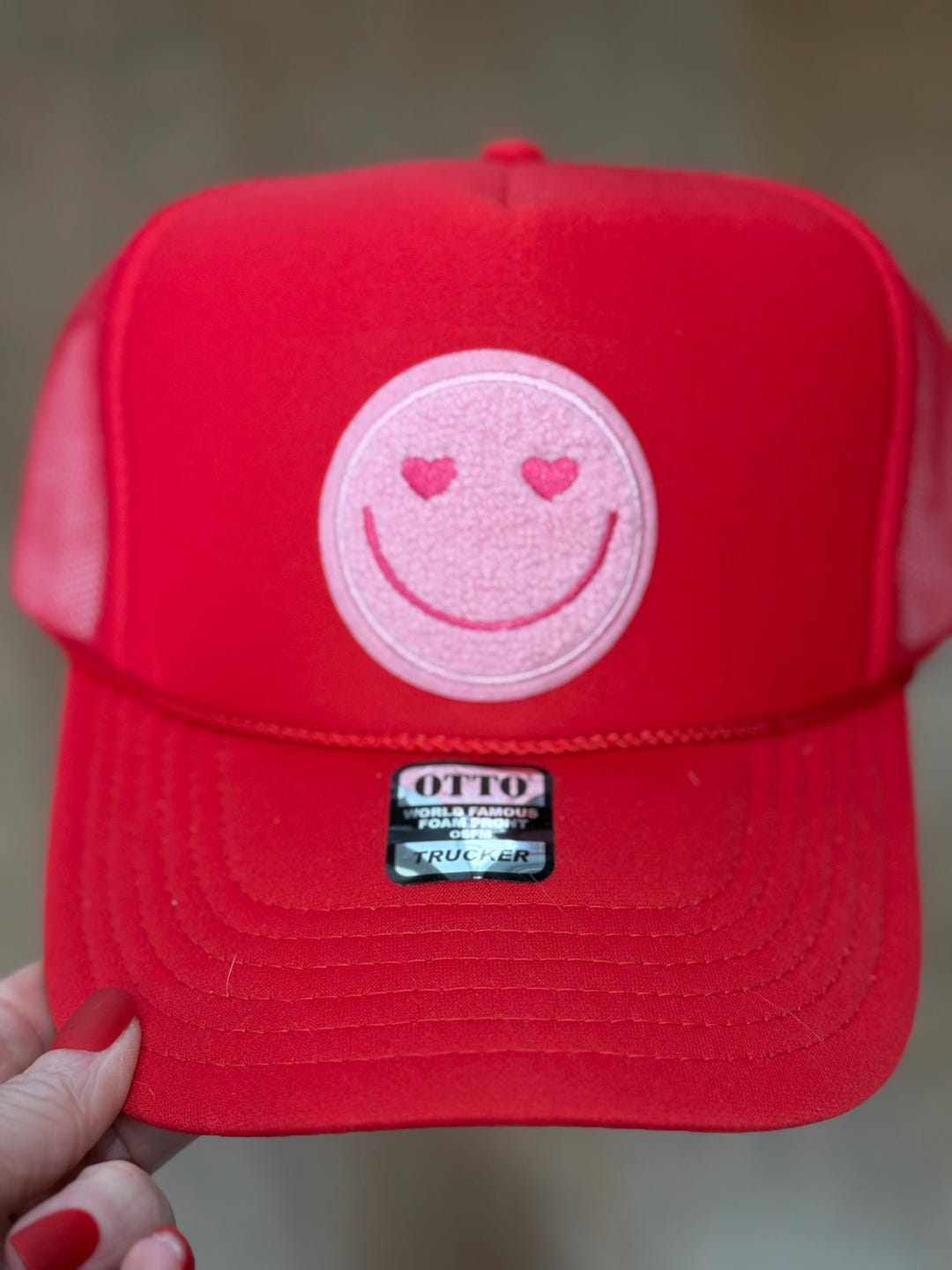 Bejeweled Merry Chenille Trucker Hat