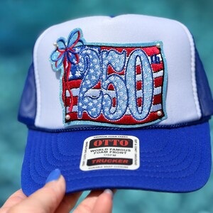 4.5” USA 250th Bow Flag Hat Patch