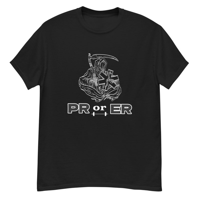 PR or ER Gym Tshirt Pump Cover Workout Top Lifting Shirt Etsy