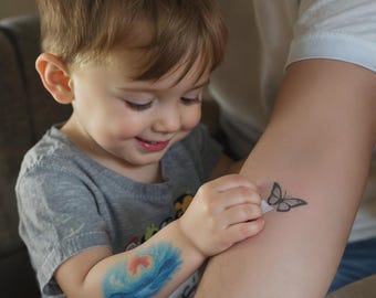 Personalised Tattoo Waterslides A4 page Kids Party Joy Play Birthday Gift Children Entertainment