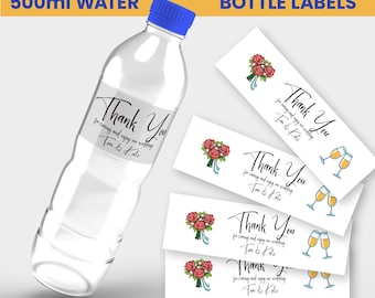 Bottle Labels Personalised for Wedding, Birthday or any other event