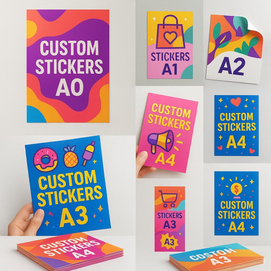 Custom Glossy Vinyl Sticker | Upload Your Image, Logo - Etsy
