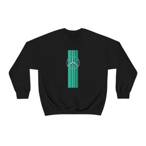 Mercedes Racing Stripes Heavy Blend Crewneck Sweatshirt