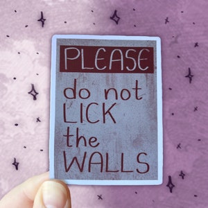 Good Omens - Poster from Hell | Please Do Not | Matte Vinyl Sticker