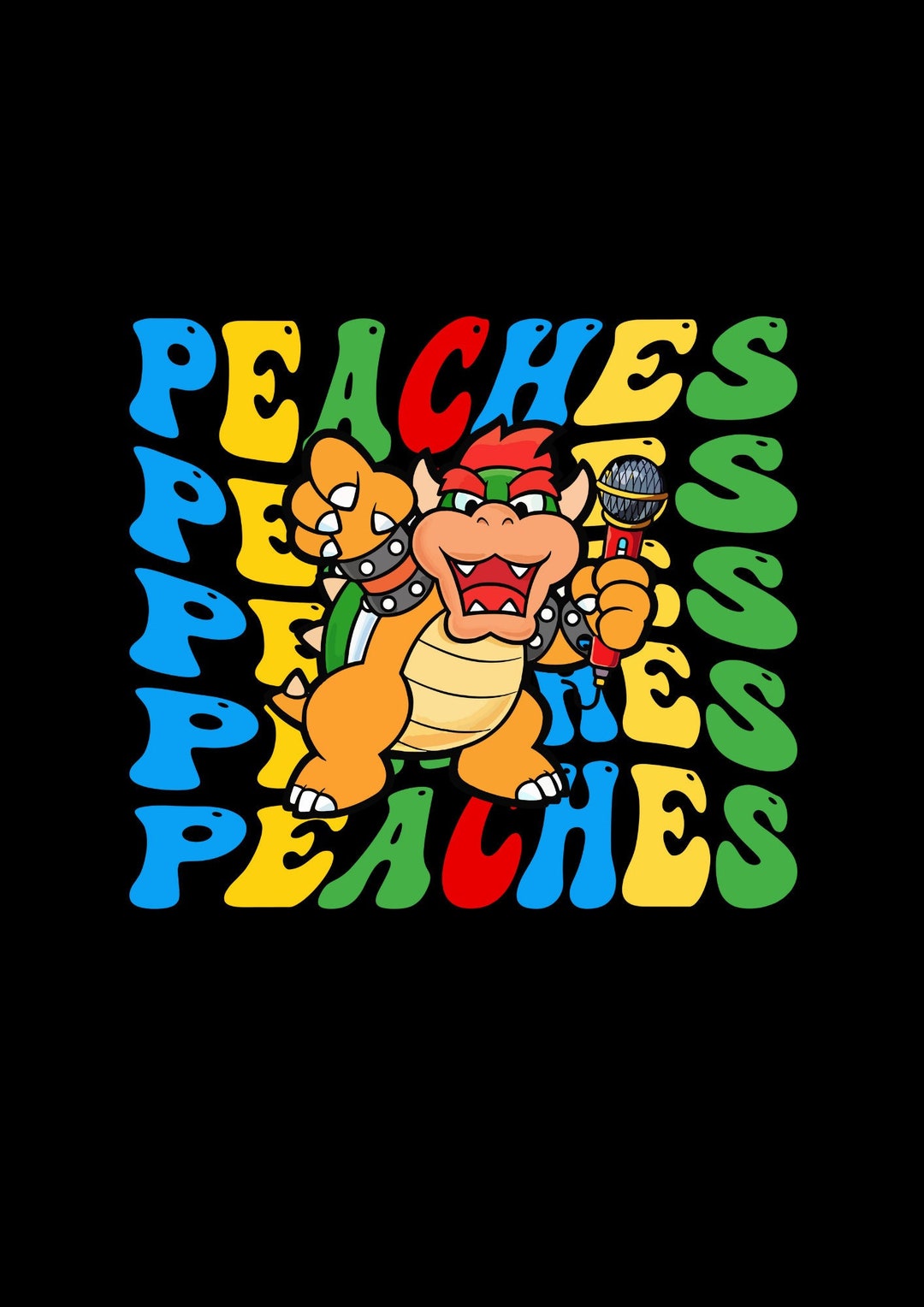 Bowser Peaches Princess Song Png Peaches Peaches Peaches Etsy