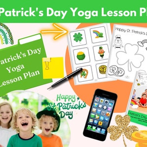 St. Patrick's Day Yoga | Yoga for Kids | Yoga Cards | Kids Yoga Teacher | Yoga Lesson Plans | Yoga Kids | Shamrock