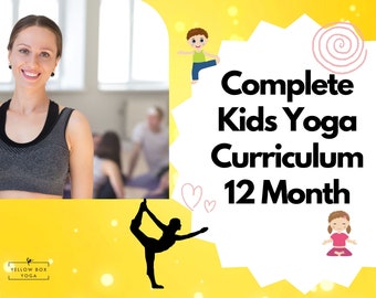 12-Month Yoga for Kids Curriculum | Lesson Plans, Google Slides (Digital Download)