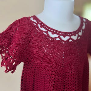 Vestido de bebê de crochê