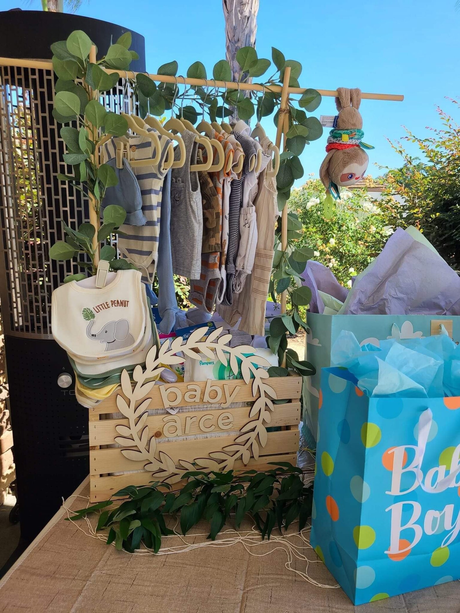 Custom Baby Closet Wooden Gift Crate Etsy