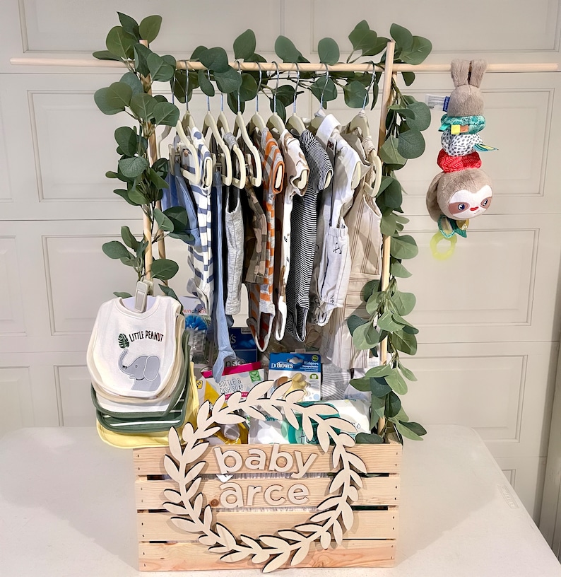 Custom Baby Closet Wooden Gift Crate Etsy