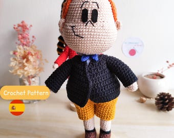 Tony from Little Lulit amigurumi PDF pattern ESP
