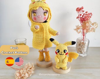 Pack Rai and Rayito Amigurumi Crochet Pattern PDF | -ESP/ENG