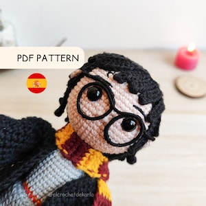 Patrón Crochet Amigurumi Niño Mago Harry amigurumi PDF pattern [ESP]