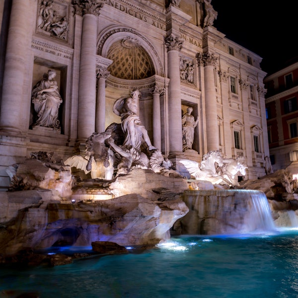 Trevi Fountain - Night, Rome Italy