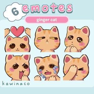 Ginger Cat Emotes - Twitch, Discord, YouTube