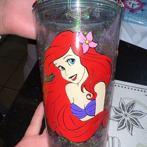 Little Mermaid Life is the Bubbles Snowglobe Tumbler with Handle