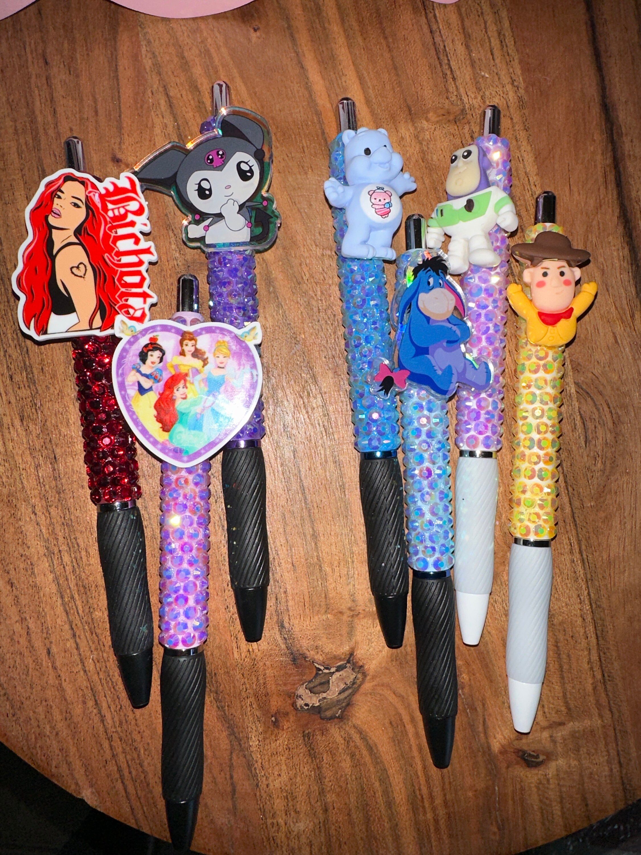 Cartoon Rhinestone Pen Rhinestone Pens - Etsy