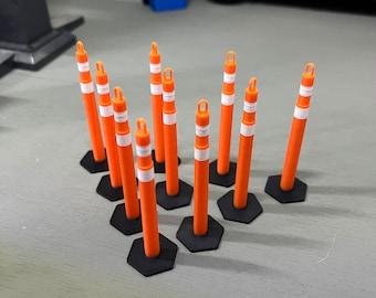 1/14 scale delineator traffic cones (10 pack)