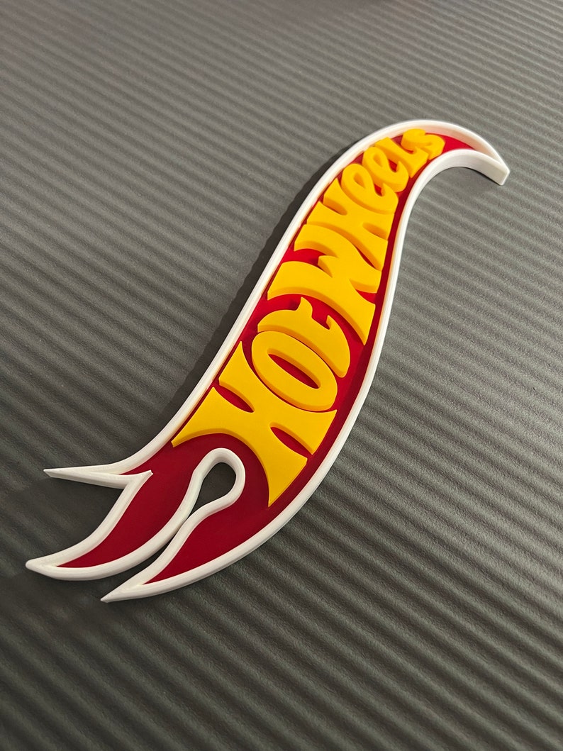 Hot Wheels 3d Printed Sign/logo - Etsy
