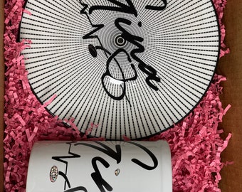 Juego personalizado de taza de té y plato