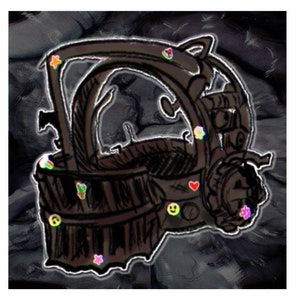 Cute Reverse Bear Trap Sticker