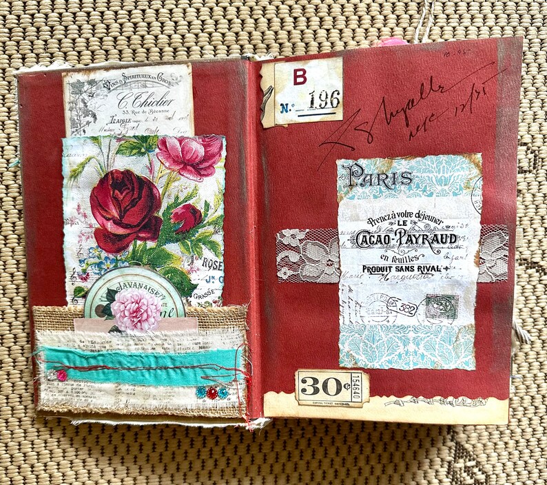 Journal Vintage Book Journal Junk Journal Etsy