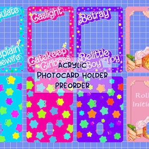 Porte-cartes photo en acrylique