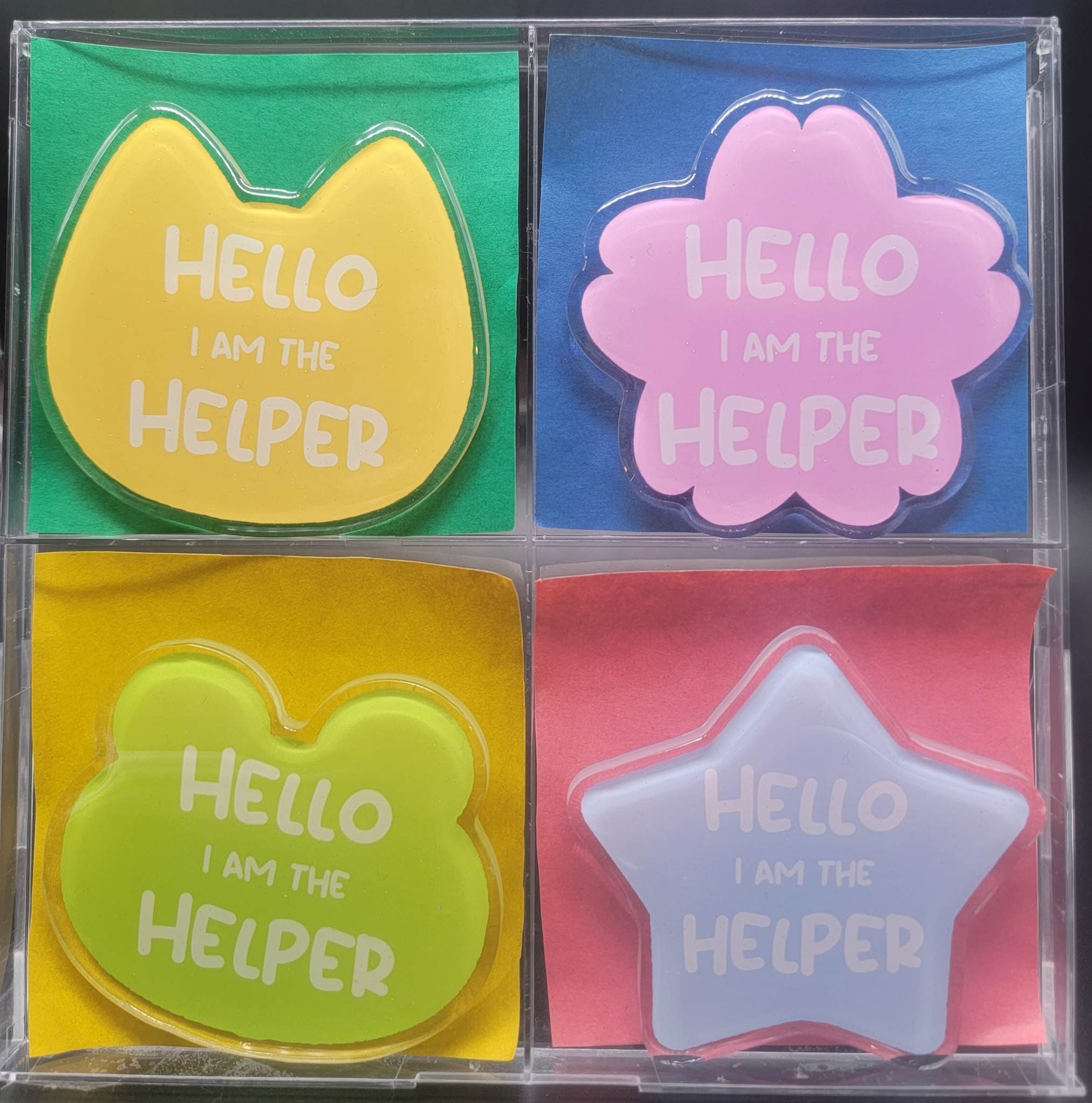 Hello I Am the Artist/helper Acrylic Badge - Etsy Hello I Am the Artist/helper Acrylic Badge - Etsy