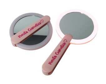 Babyroze oplaadbare handspiegel