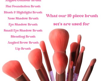 Holografische 10-delige make-upkwasten