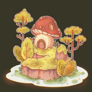 Kawaii House Procreate Stamp Brushes | Cute Fairy Houses Procreate ...