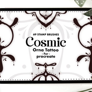 69 cosmic Ornament Symbols Procreate Stamp Brushes | Minimalist Ornaments Brush Set | Procreate Stamps | Mystical Zodiac Sign Tattoo Stamps