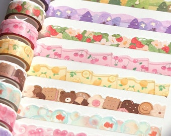 Die-cut Washi Tape | Cute Washi Tape, Bullet Journal Tape, Planner Tape, Journal Tape, Kawaii Masking Tape, Decorative Tape, Cute Stationery