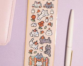 Life of Cats III Sticker Sheet Cute Cat Sticker Sheet, Bullet Journal ...