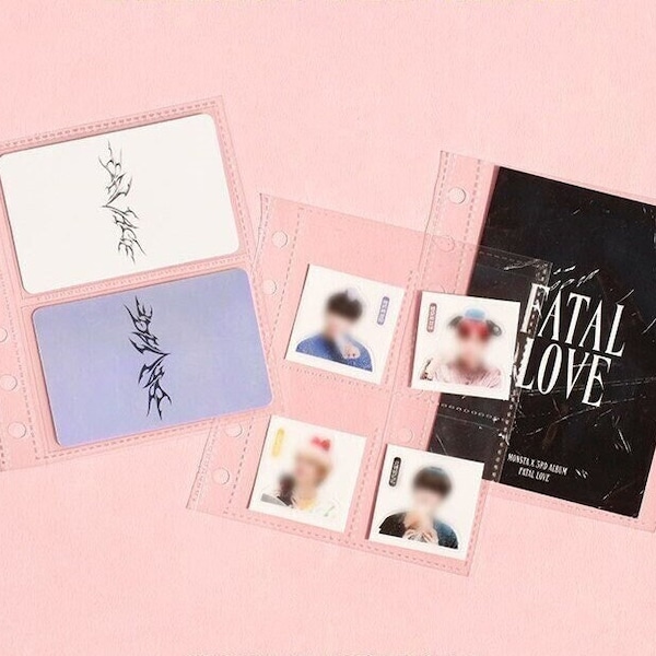 A7 Wide 6 Ring Lovers Record Pocket Refills | K-pop Photocard Binder Refills, Photocard Collect Book Refills, Postcard Storage Album, Korea