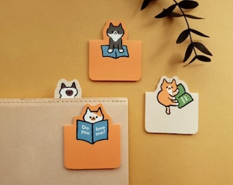 Reading Cats I Magnetic Bookmark Set | Cute Cat Bookmarks, Aesthetic Bookmarks, Kawaii Bookmarks, Gift For Book Lovers, Reading Accessories