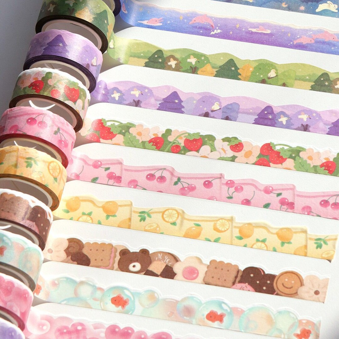 Die-cut Washi Tape | Cute Washi Tape, Bullet Journal Tape