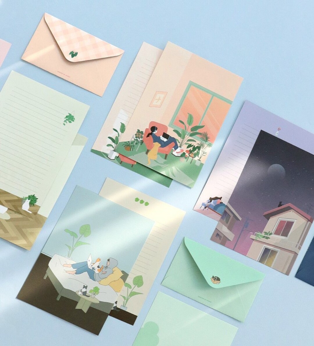 Daily Letter Set Series I Cute Letter Set, Kawaii Letter Set, Cute