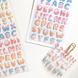 Glitter Rhinestone Alphabet Letter Stickers, 3 sets of 26 Letters Self –  FixtureDisplays
