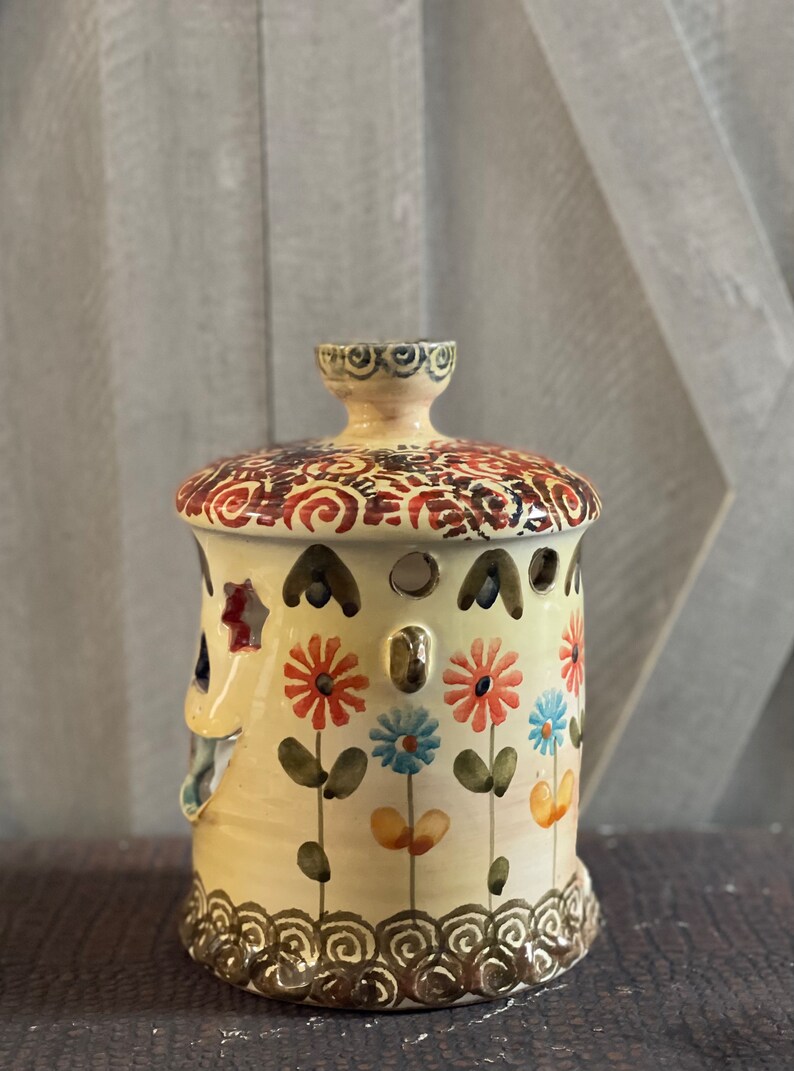 Clay Candle Holder/ Votive Candle Holder/ Made in Italy Candle Etsy