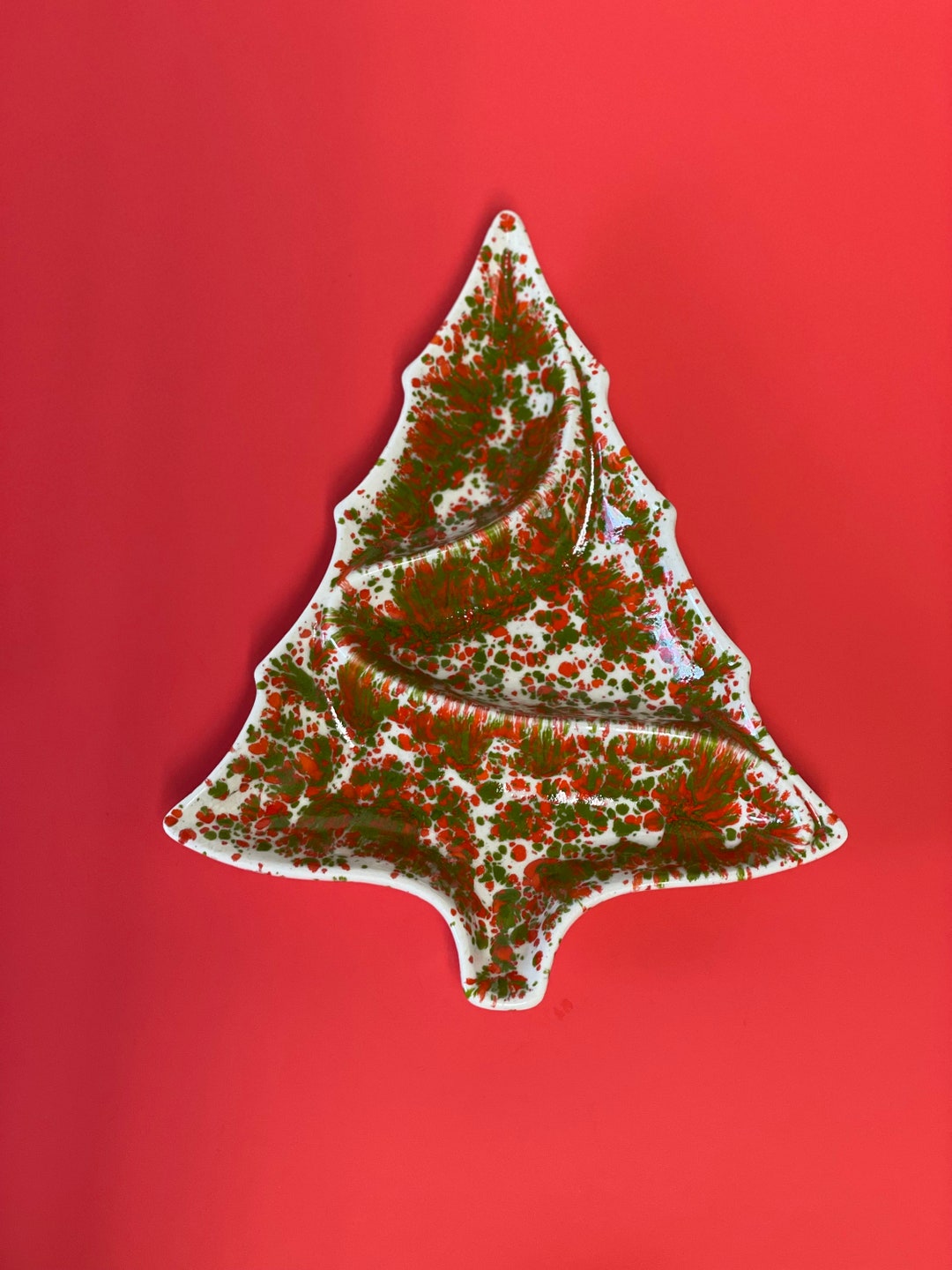 Christmas Tree Tray / Ceramic Tray / Tree Tray Etsy