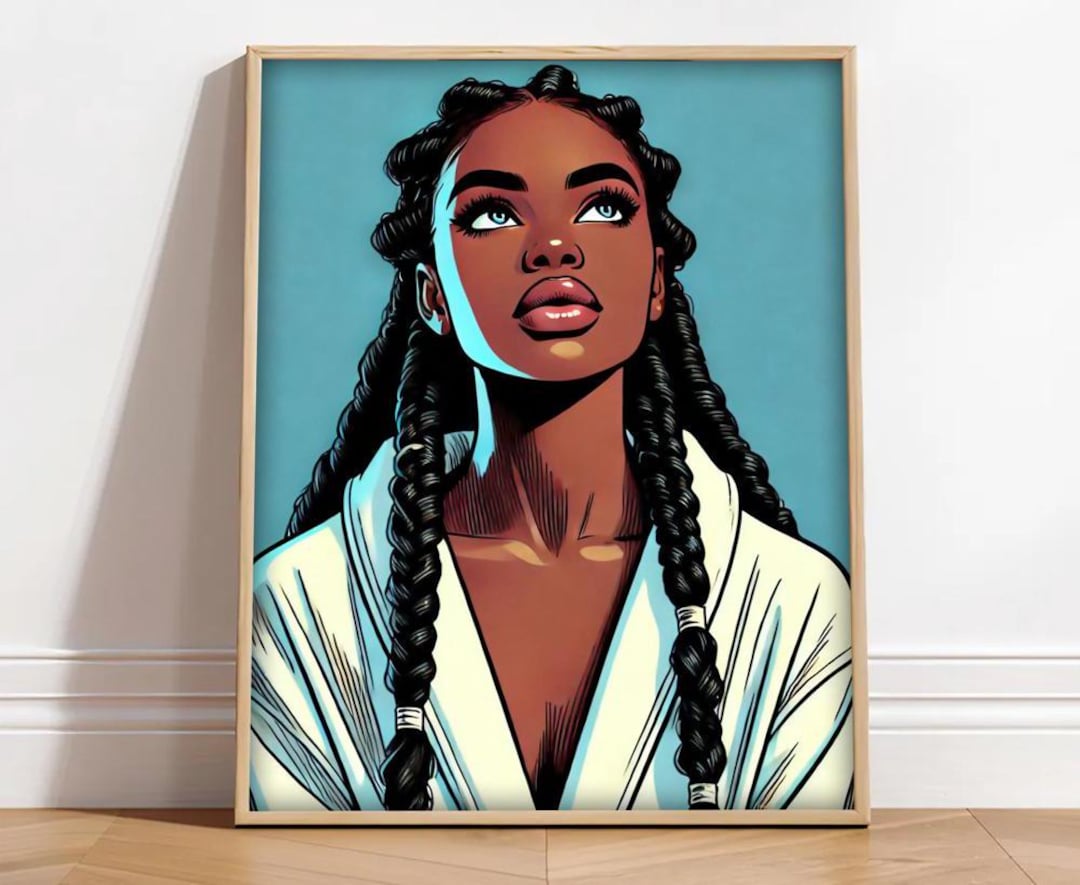 Dope Black Woman Pop Art African American Wall Decor Melanin Art for ...