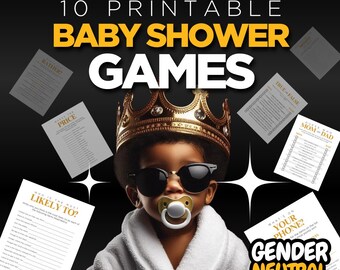 Paquete de juegos para baby shower IMPRIMIBLES / Adivina quién es mamá o papá / Family Feud / Trivia para baby shower / Bingo para baby shower DESCARGA DIGITAL