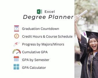 College Degree Planner | Credit Hour Tracker • GPA Tracker • GPA Calculator • Graduation Countdown