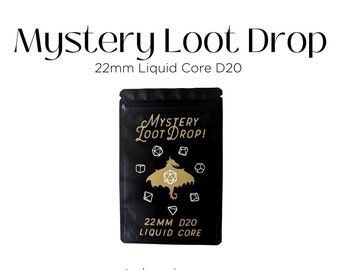 Mystery Loot Drop | Liquid Core | Single 22mm Liquid Core D20 | RPG | D&D