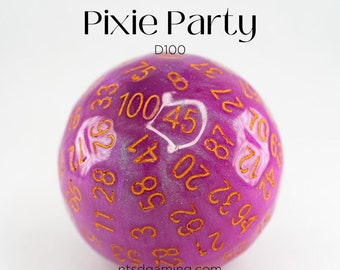 Pixie Party | Individual d100 Percentile Dice | D&D Dice | RPG