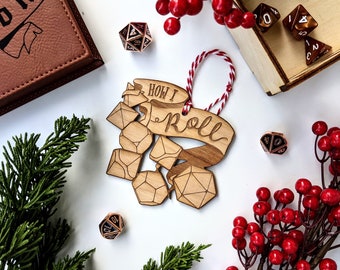 How I Roll - Dungeons and Dragons Inspired Wooden Ornament