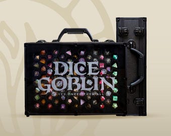 COLOSSAL Dice Goblin | 66 Set Capacity | Plexi Glass Dice Display Case | D&D Dice | RPG