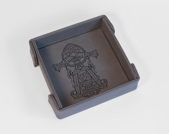 HAMMAR! |  SM Magnetic Vegan Leather Dice Tray (Square)