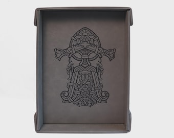HAMMAR! | LG Magnetic Vegan Leather Dice Tray (Rectangular)